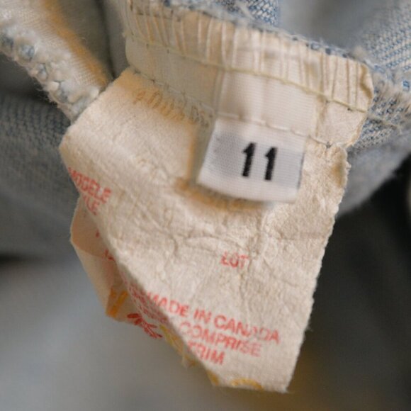 Vintage 80s Pashu Denim Acid Wash Dress Sz 6/8 - Picture 8 of 8